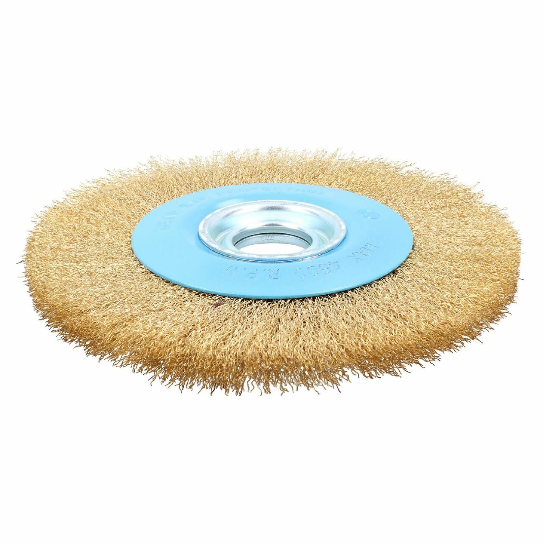 8" / 32Mm Fine Wire Wheel For Bench Grinder Deburring/Cleaning Steel Wire Bristles