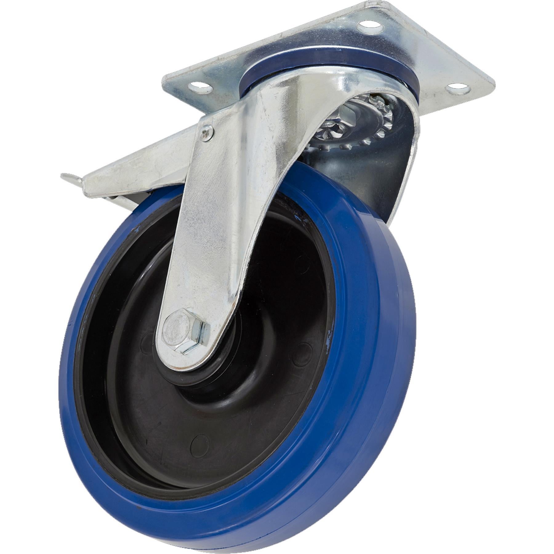 Sealey Heavy-Duty Elastic Swivel Castor Wheel With Total Lock 100m