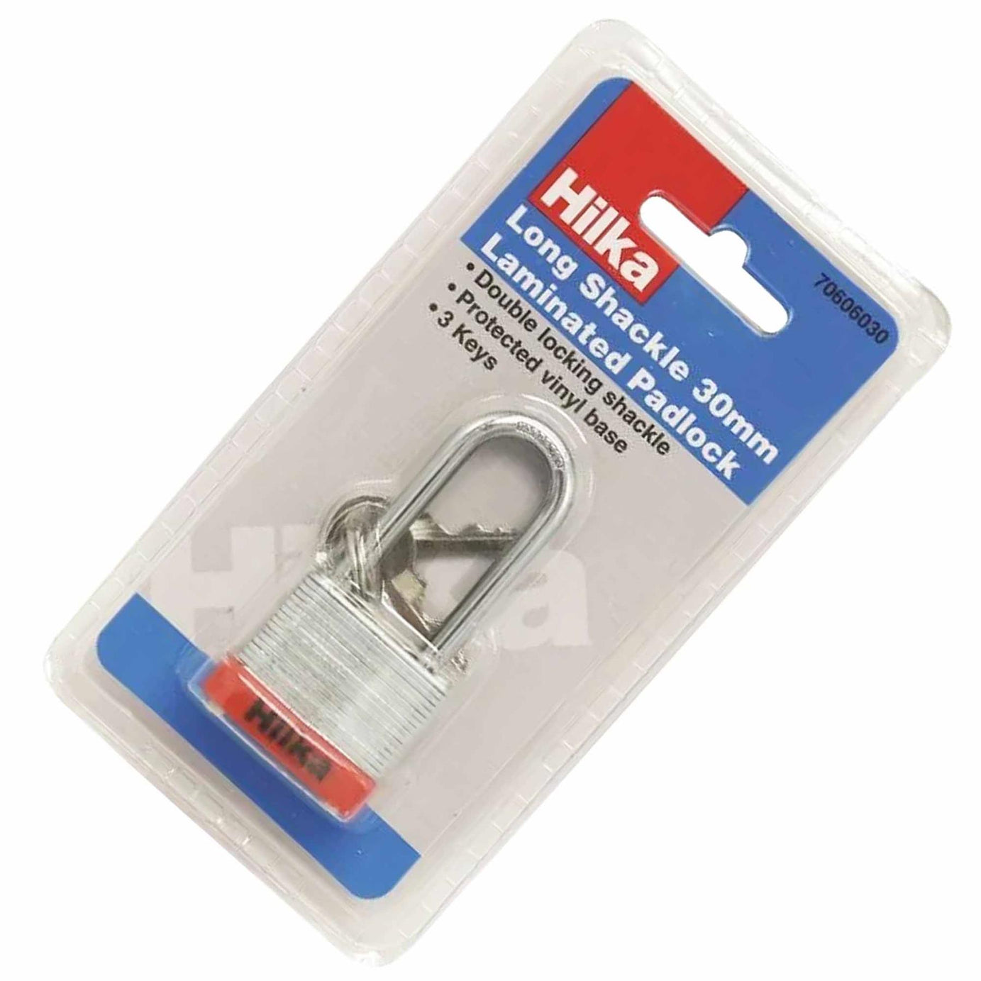 30mm Long Shackle Laminated Padlock with Vinyl Bumper