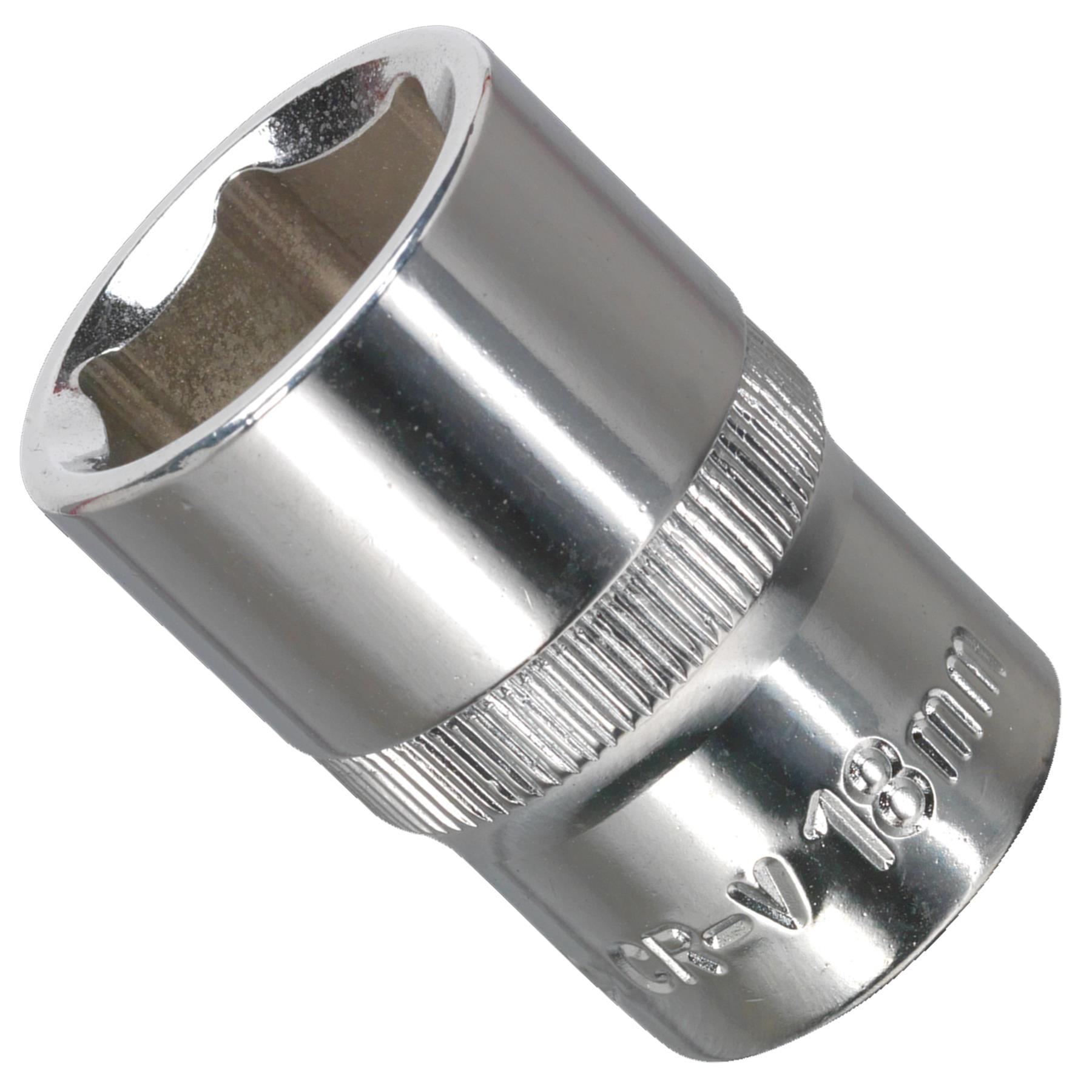 Sealey WallDrive Socket 18mm 1/2"Sq Drive Fully Polished