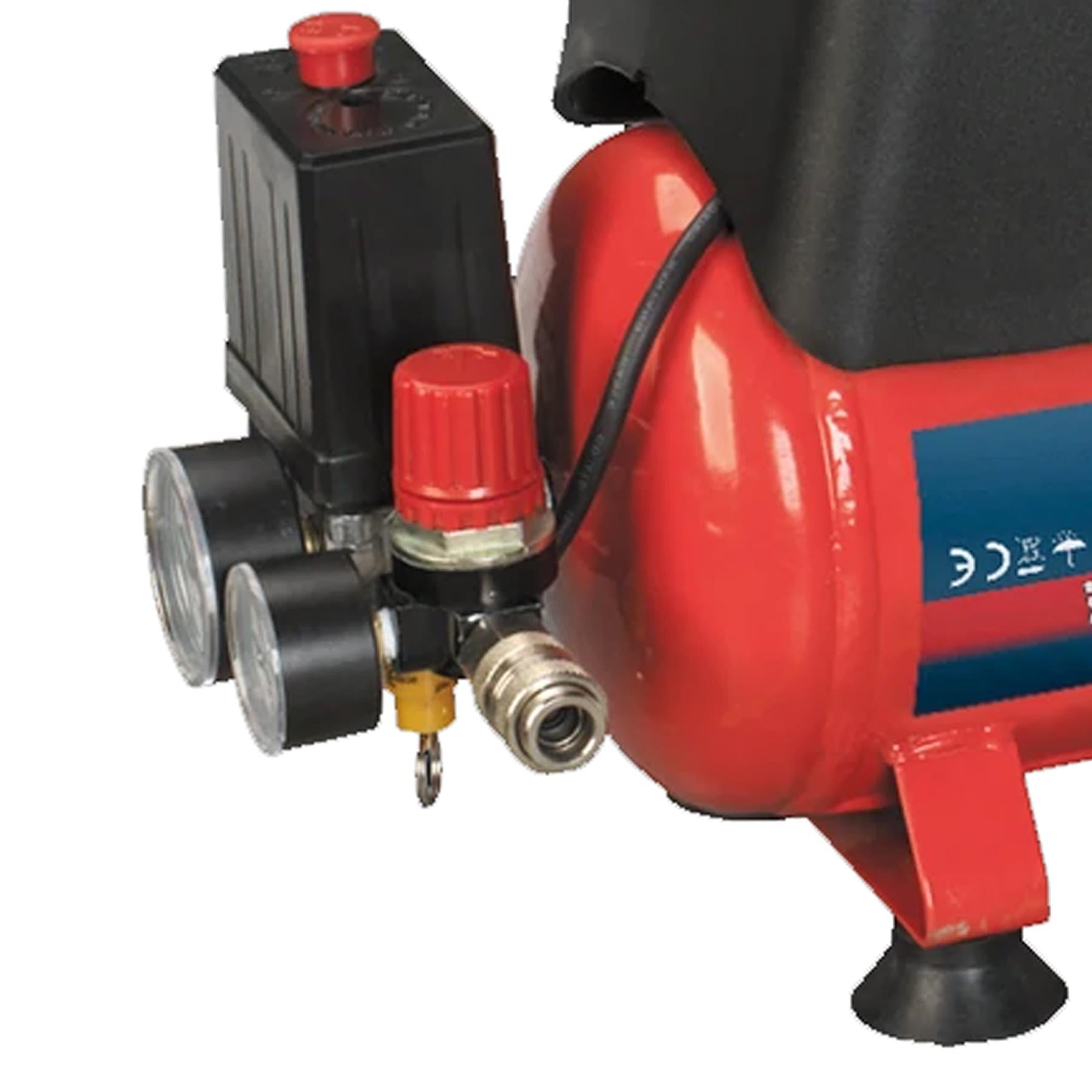 Sealey Air Compressor 6L Belt Drive 1.5hp Oil Free
