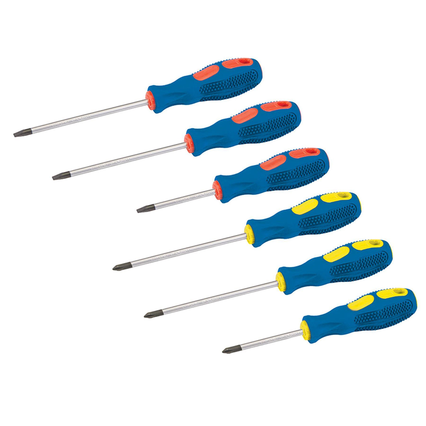 6Pce General Purpose Screwdriver Set Chrome Vanadium Steel Tempered Blade