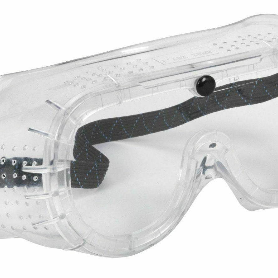 Sealey Safety Goggles Direct Vent With Direct Ventilation In Goggle Frame