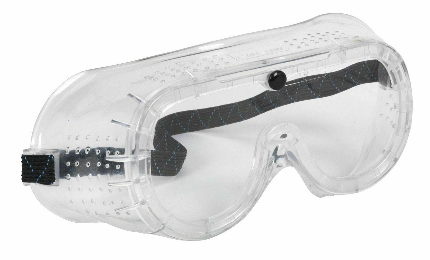 Sealey Safety Goggles Direct Vent With Direct Ventilation In Goggle Frame