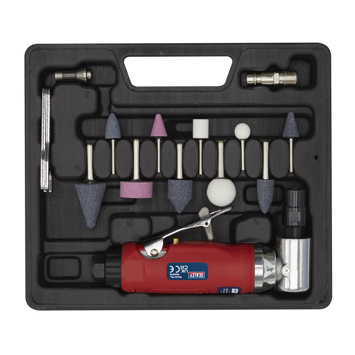 Sealey Air Die Grinder 90 Angle Kit 15pc