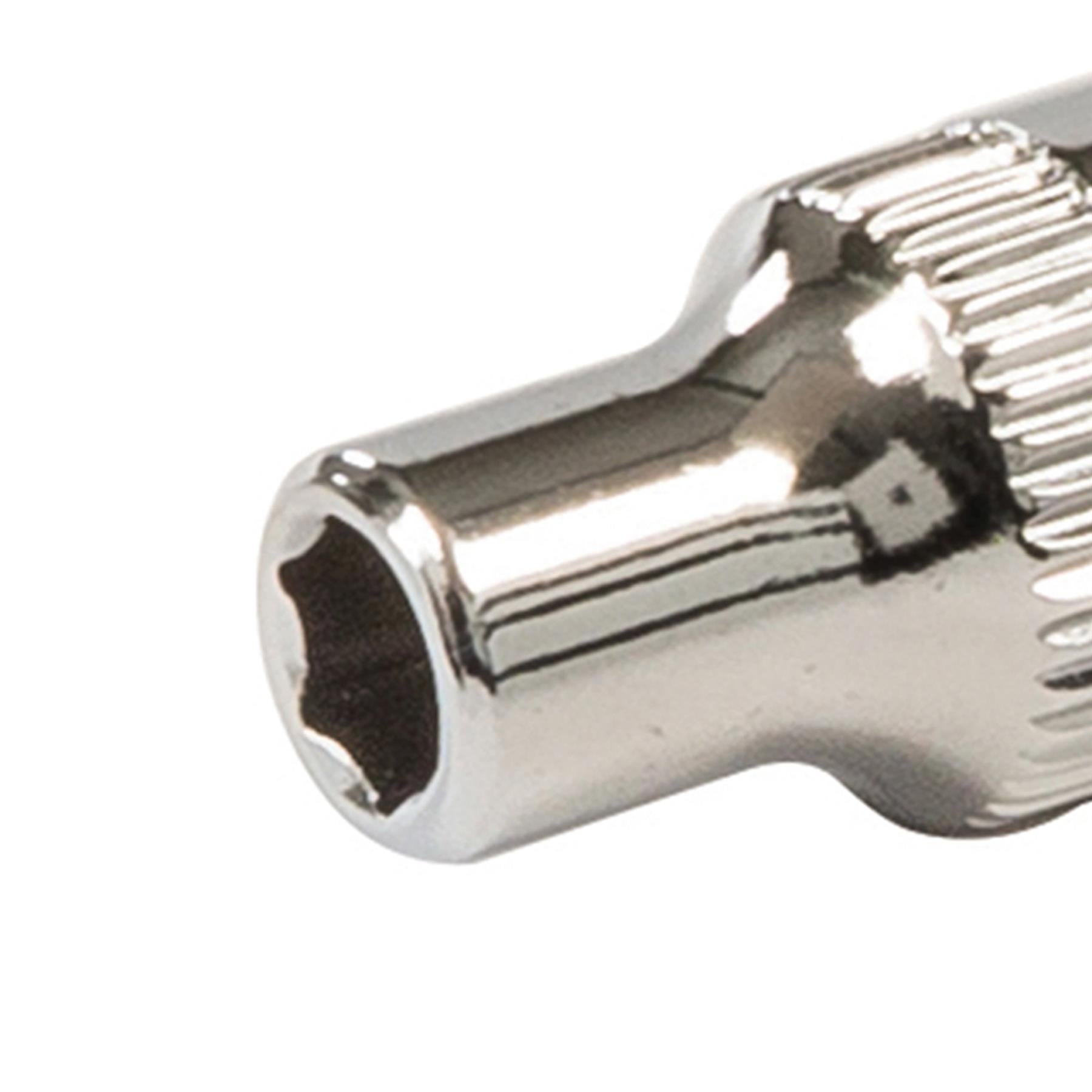 Quality Socket 1/4" Drive Metric Hex Square 4.5mm Individual Hex Polished Crv