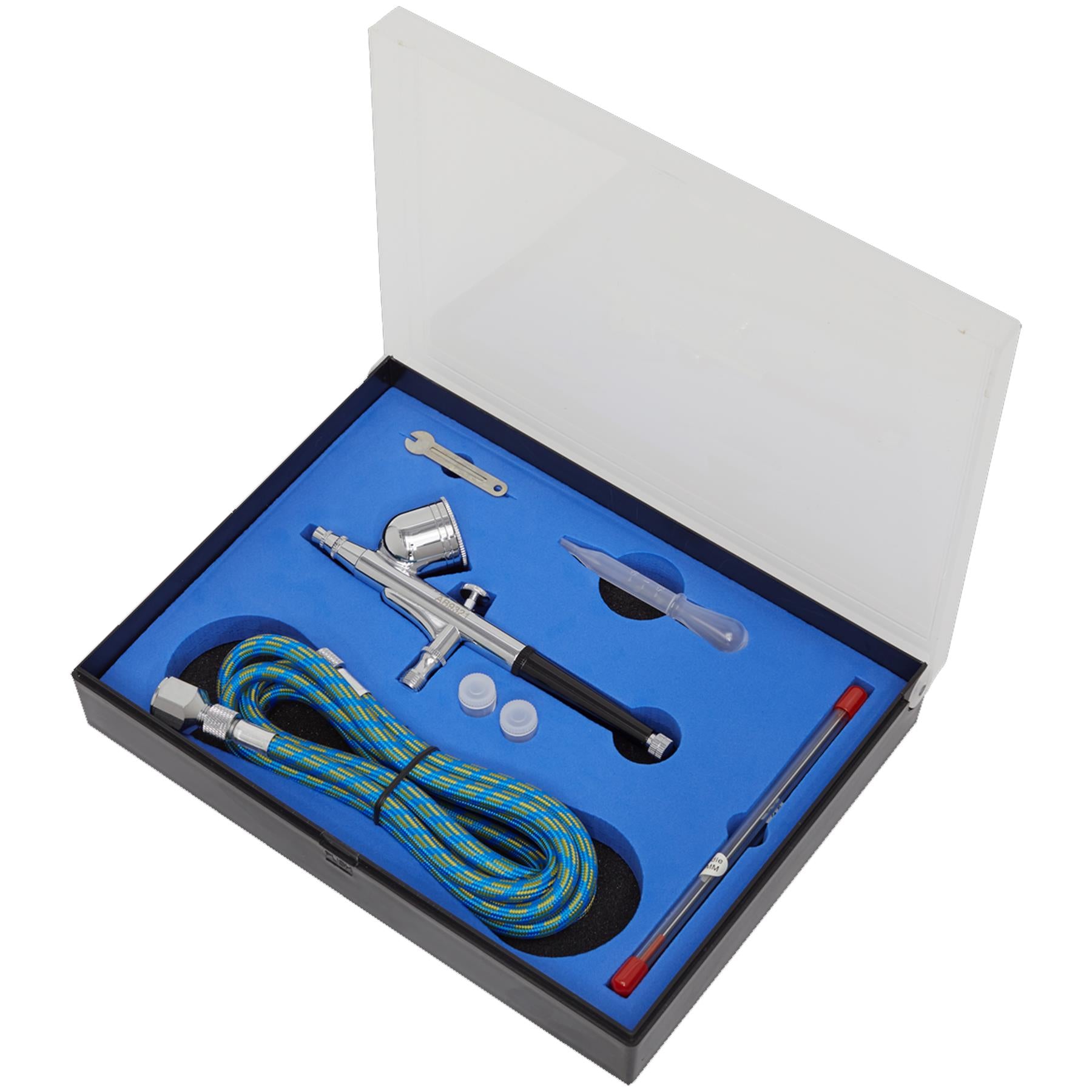 Sealey Air Brush Kit Double-Action Metal Body Construction Gravity Feed