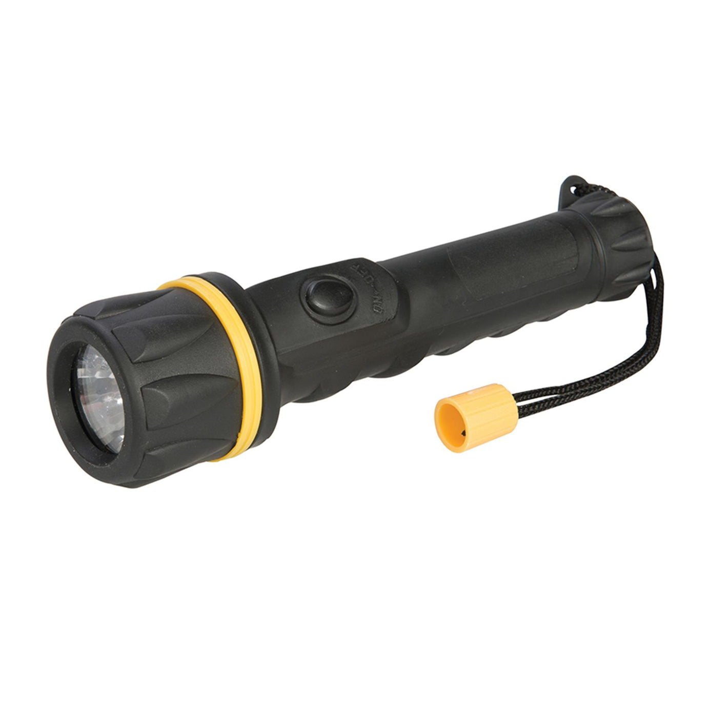 Rubber Torch - 2 X Aa Water & Shock Resistant Camping Outdoor 10 Lumen Output