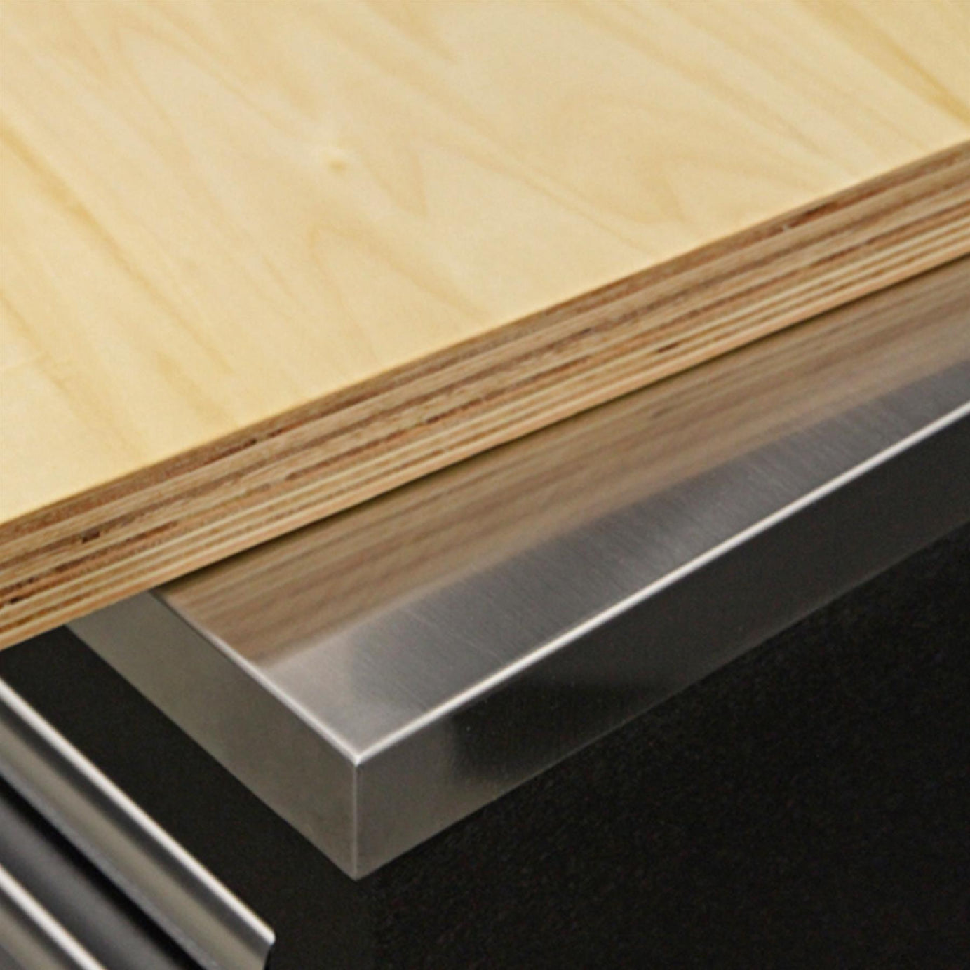Sealey Stainless Steel Corner Worktop Floor Cabinet. 930mm