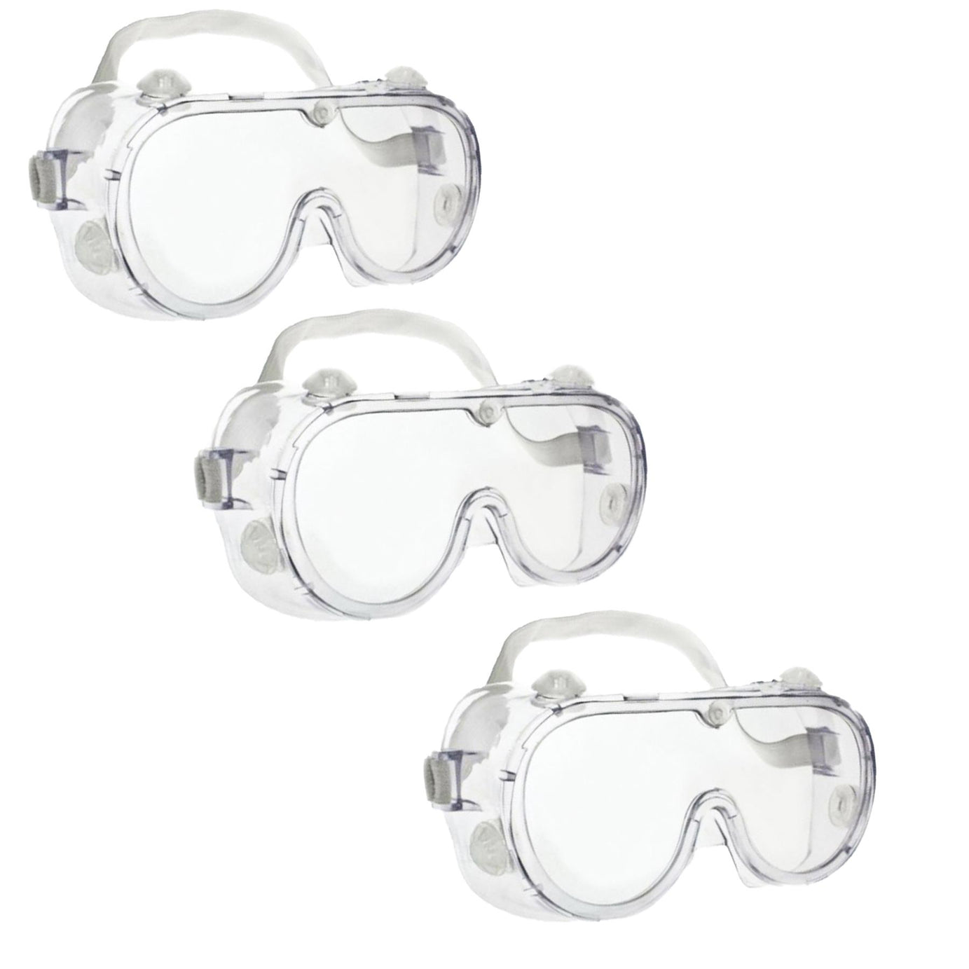 3x Safety Goggles Eye Protection Glasses Work Industrial Clear Laboratory