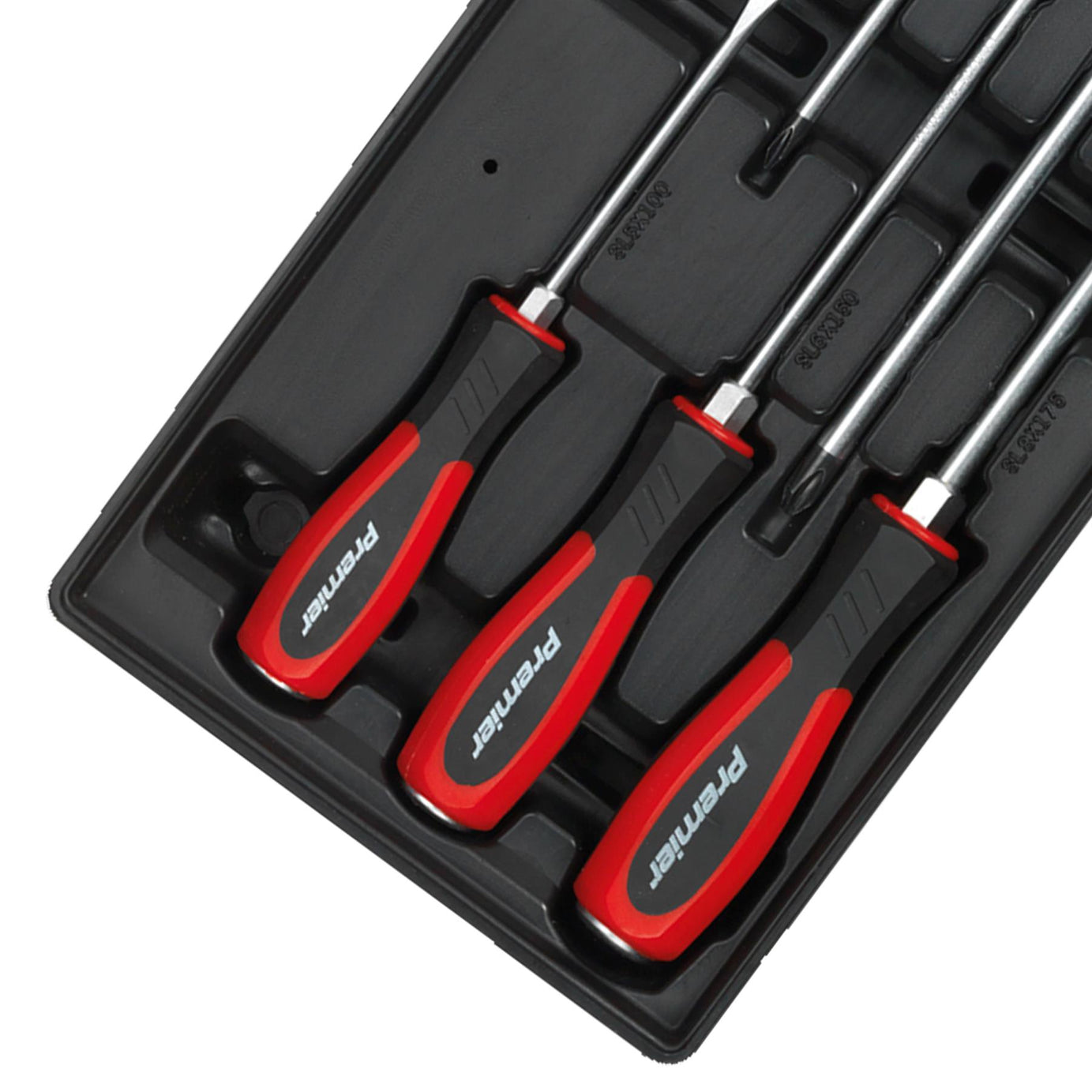 Tool Tray with Hammer-Thru Screwdriver Set 6pc Sealey
