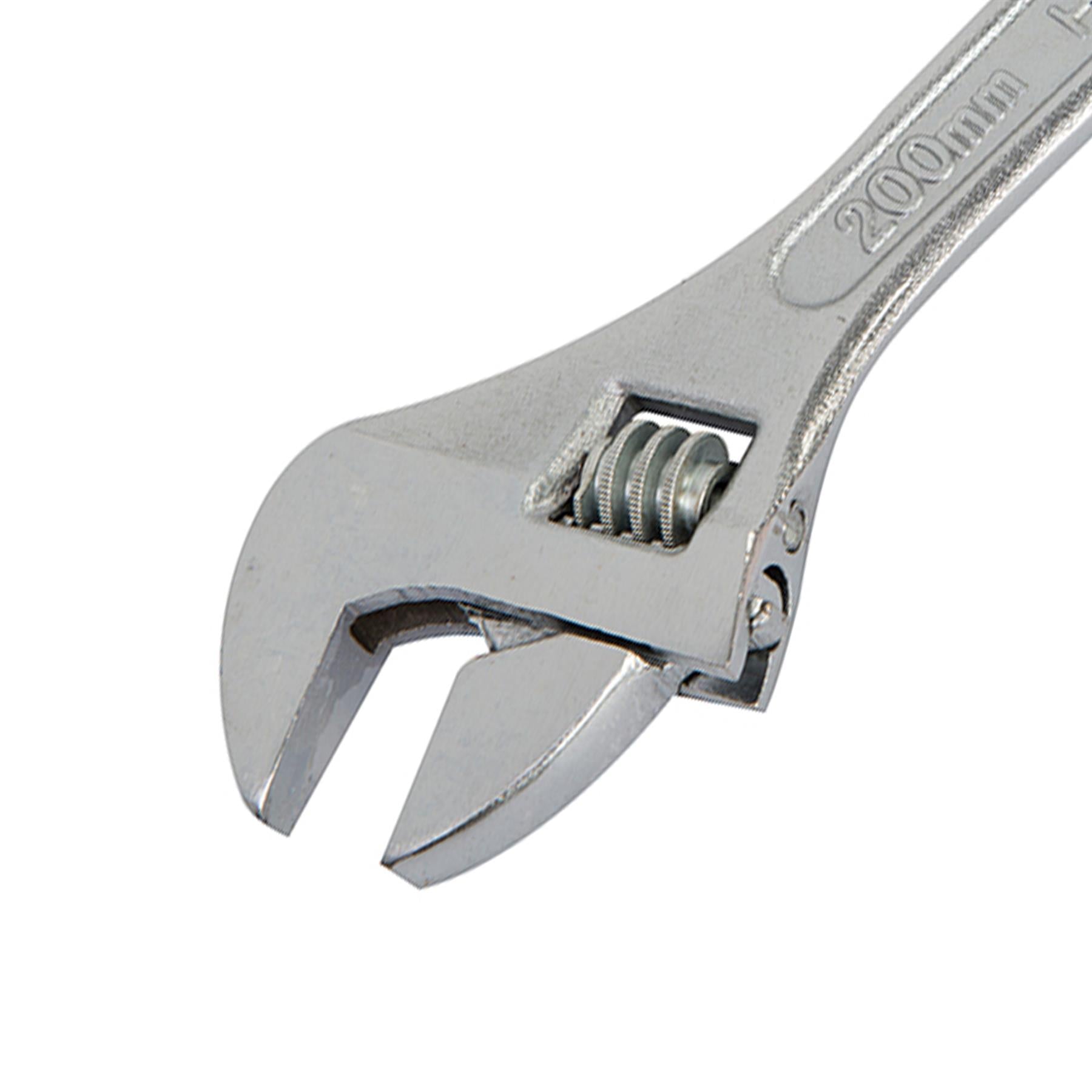 Adjustable Wrench 200mm Length Jaw 22mm Smooth Jaw Adjustment Quality