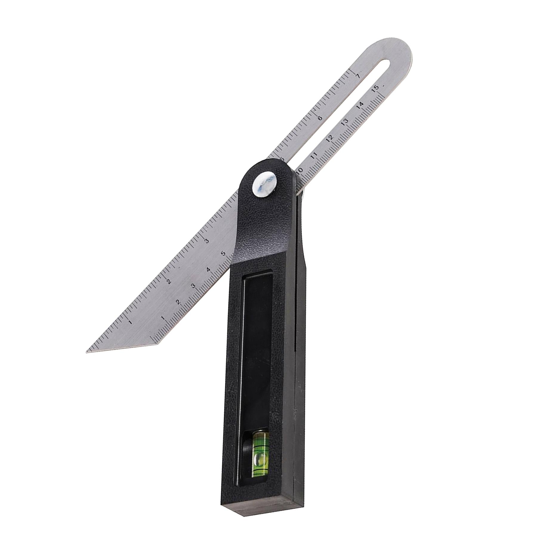 ADJUSTABLE BEVEL LEVEL SLIDING CARPENTERS GAUGE ANGLE FINDER WOOD MARKING TOOL