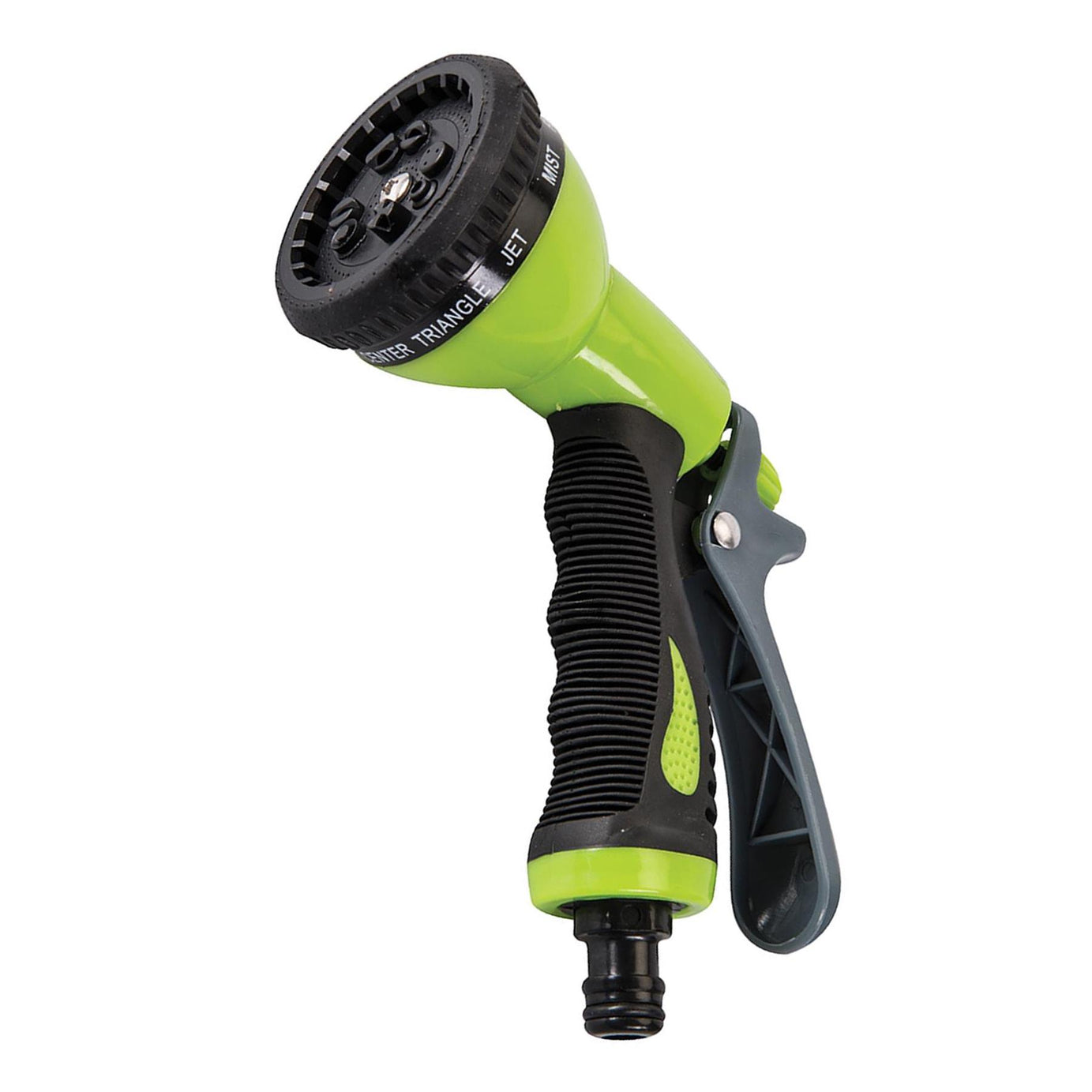 Rubber Grip Adjustable Head Garden Hose Spray Gun
