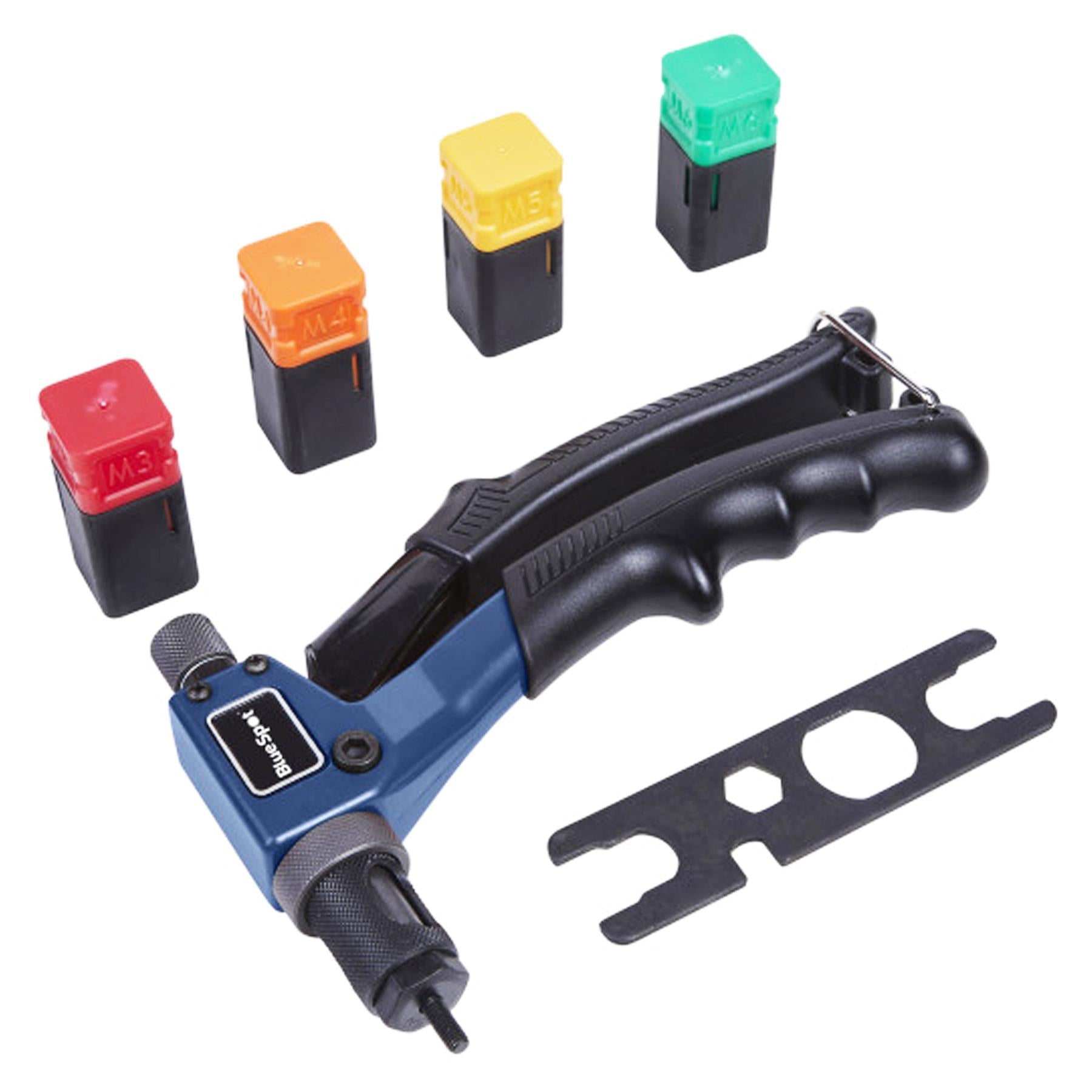 BlueSpot 8" Nut Riveter M3-M6 With Steel And Aluminium Rivet Nuts