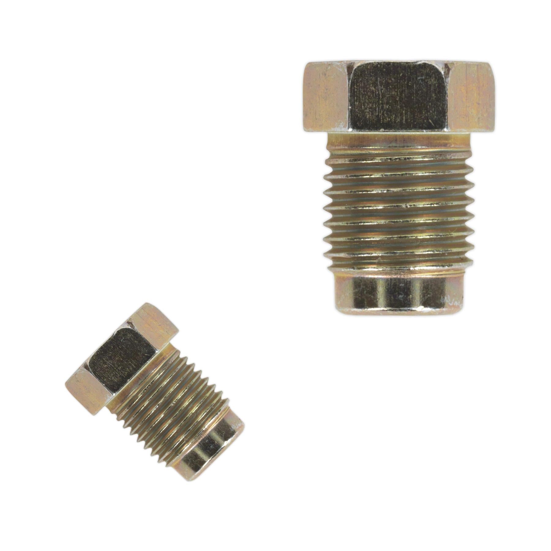 Sealey Brake Pipe Nut M10 x 1mm Short Male Pack of 25