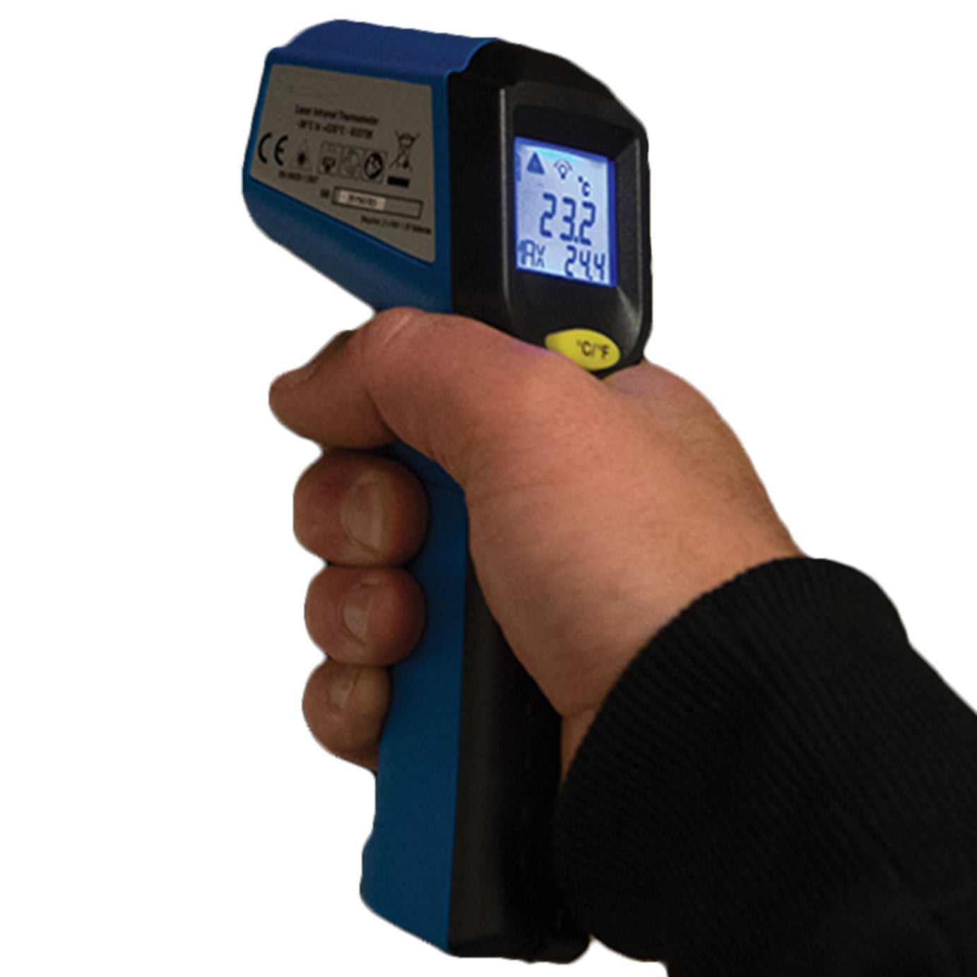 Laser Infrared Thermometer -38°C to +520°C Lcd Screen With Backlit Display New