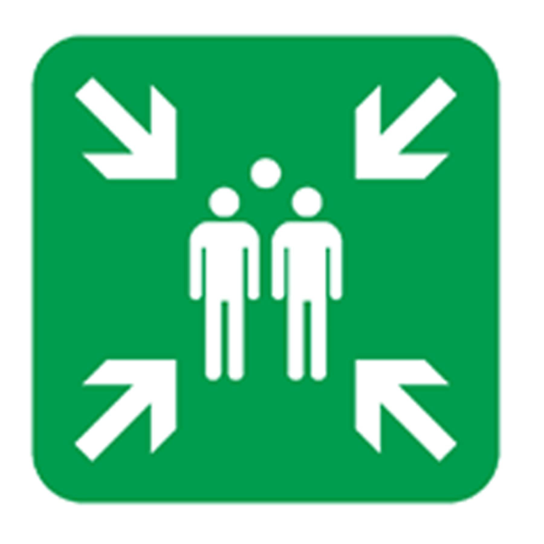 Sealey Safety Sign - Fire Action Without Lift - Plastic - Pk of 10
