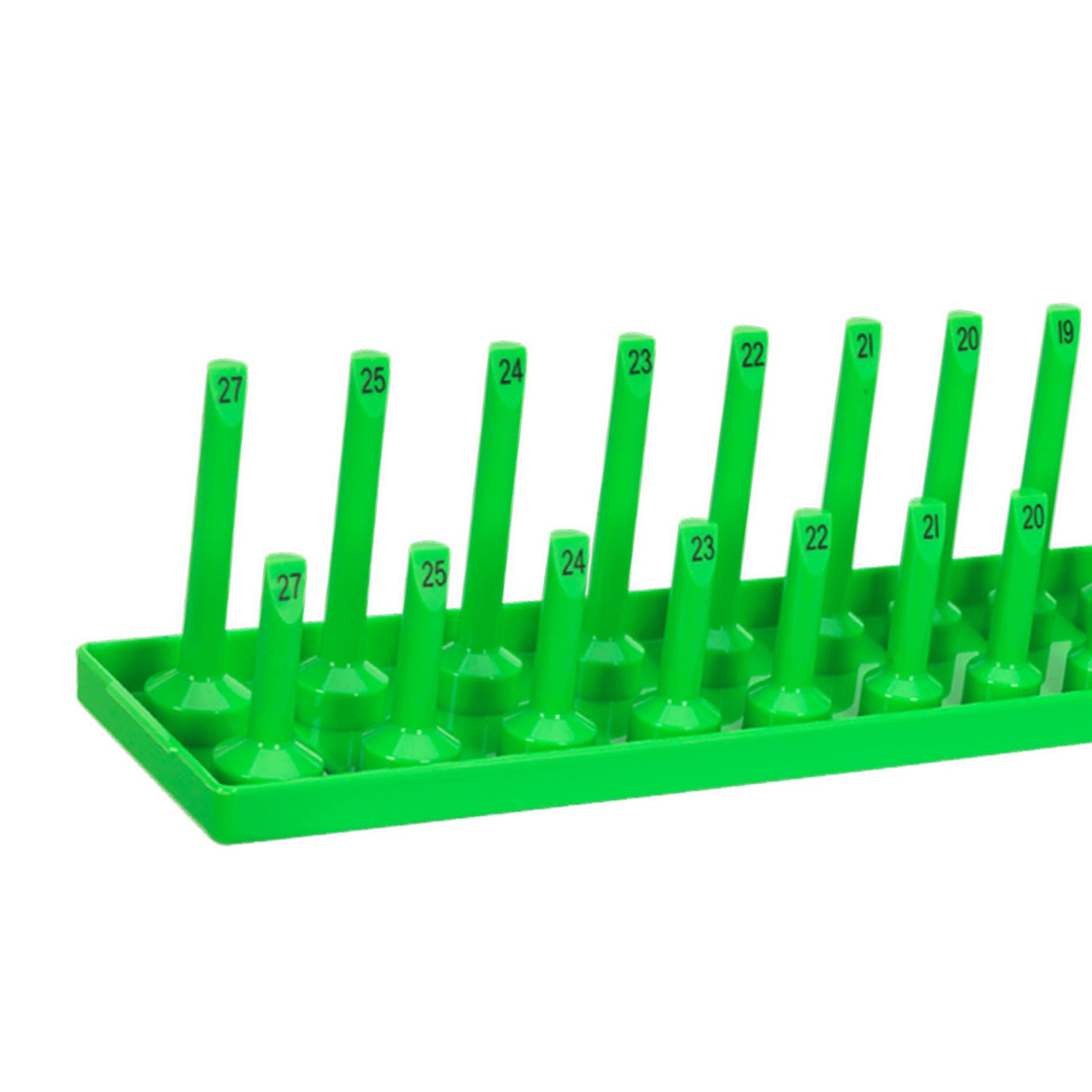 Sealey Socket Holder 1/2"Sq Drive 10-27mm Hi-Vis Green