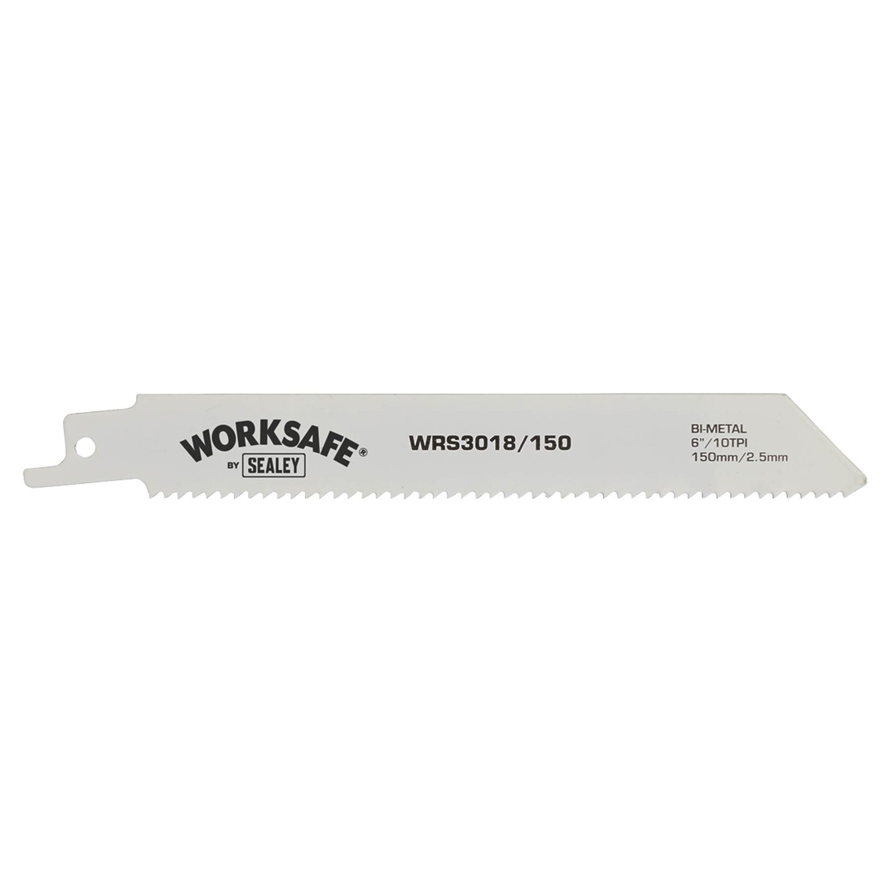 Sealey Reciprocating Saw Blade 150mm 10tpi - Pack of 5