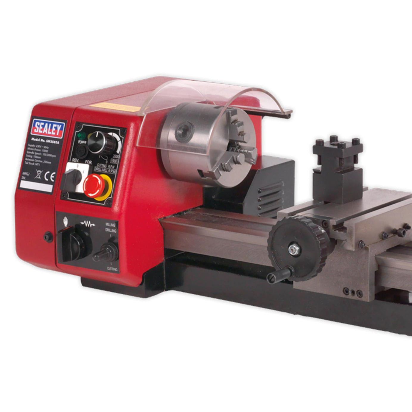 Sealey Metalworking Mini Lathe 250mm Garage Workshop DIY