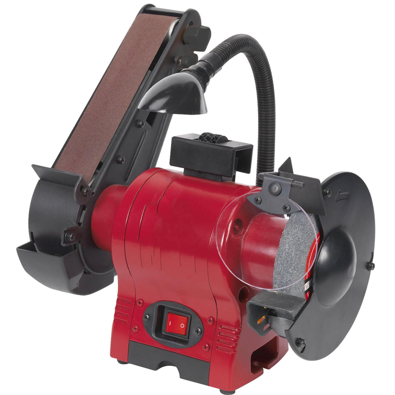 Sealey Bench Grinder 150mm with 50mm Belt Sander & Light 250W/230V