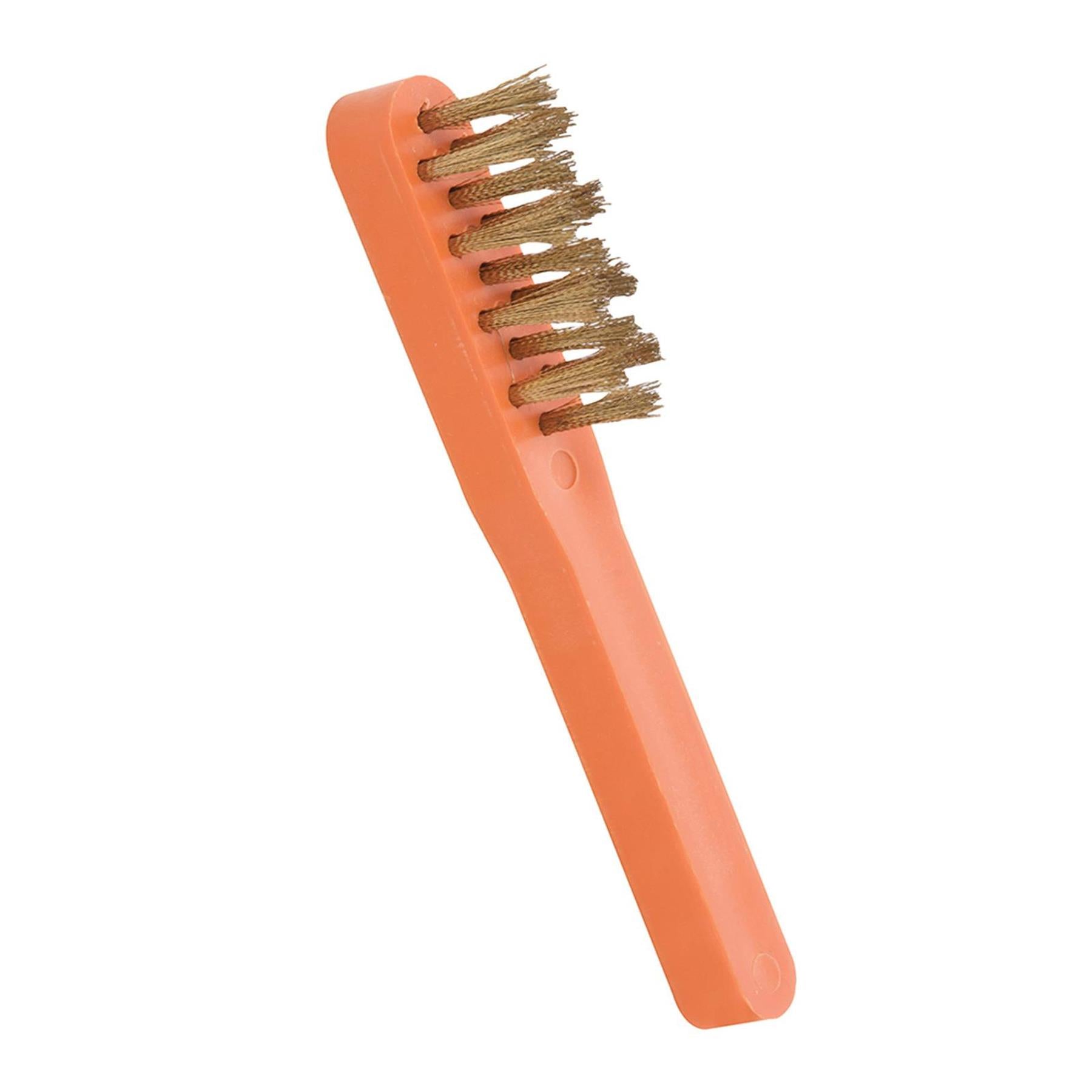 Spark Plug Brush 150mm Brassed Steel Brush With Tough, Stay-Clean Plastic Handle