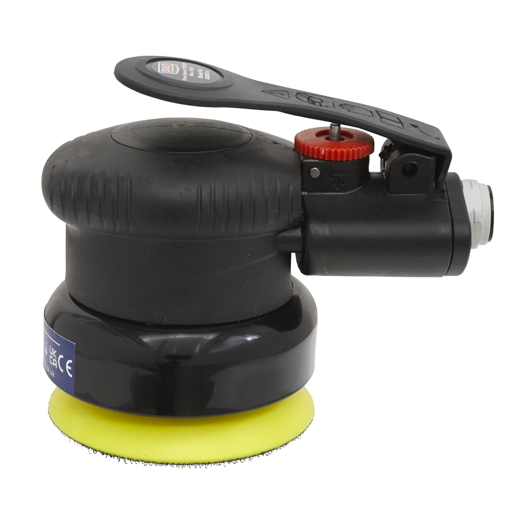 Sealey Air Palm Orbital Sander 75mm Hook-And-Loop Pad