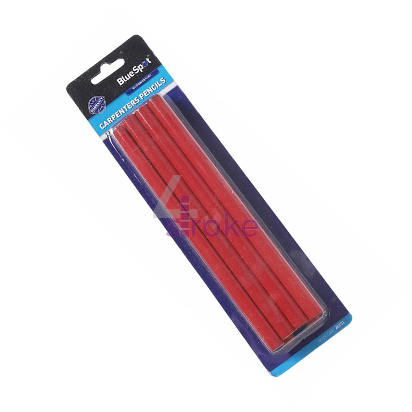 BlueSpot Pack of 12 Carpenters Pencils Set Builder Wood Marking Lead DIY Tool