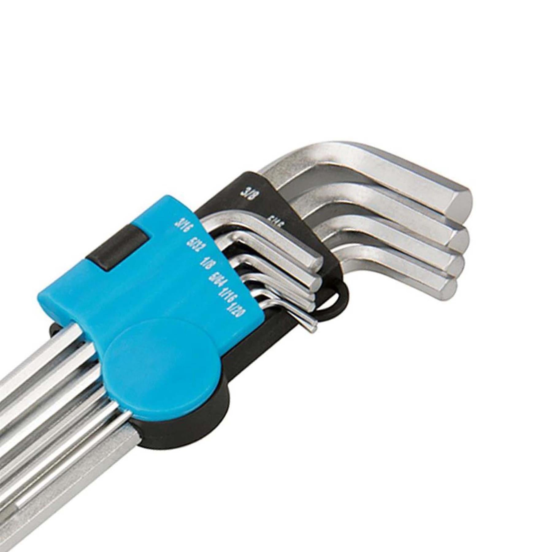 1/16" - 3/8" Expert Hex Key Imperial Set 10pce Hardened Vanadium Steel