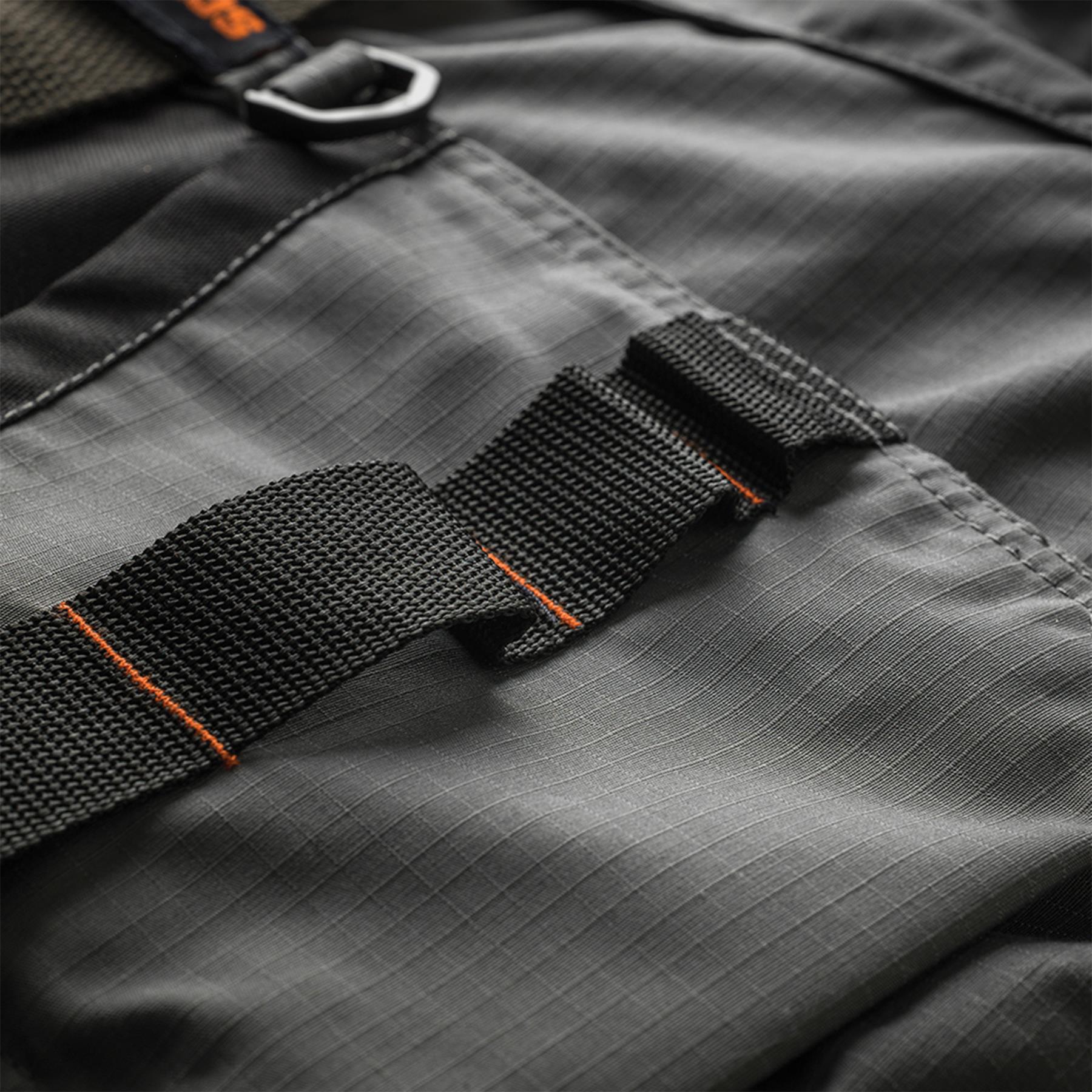 Scruffs Flex Work Shorts 30"W Men's Combat Cargo Trade Graphite