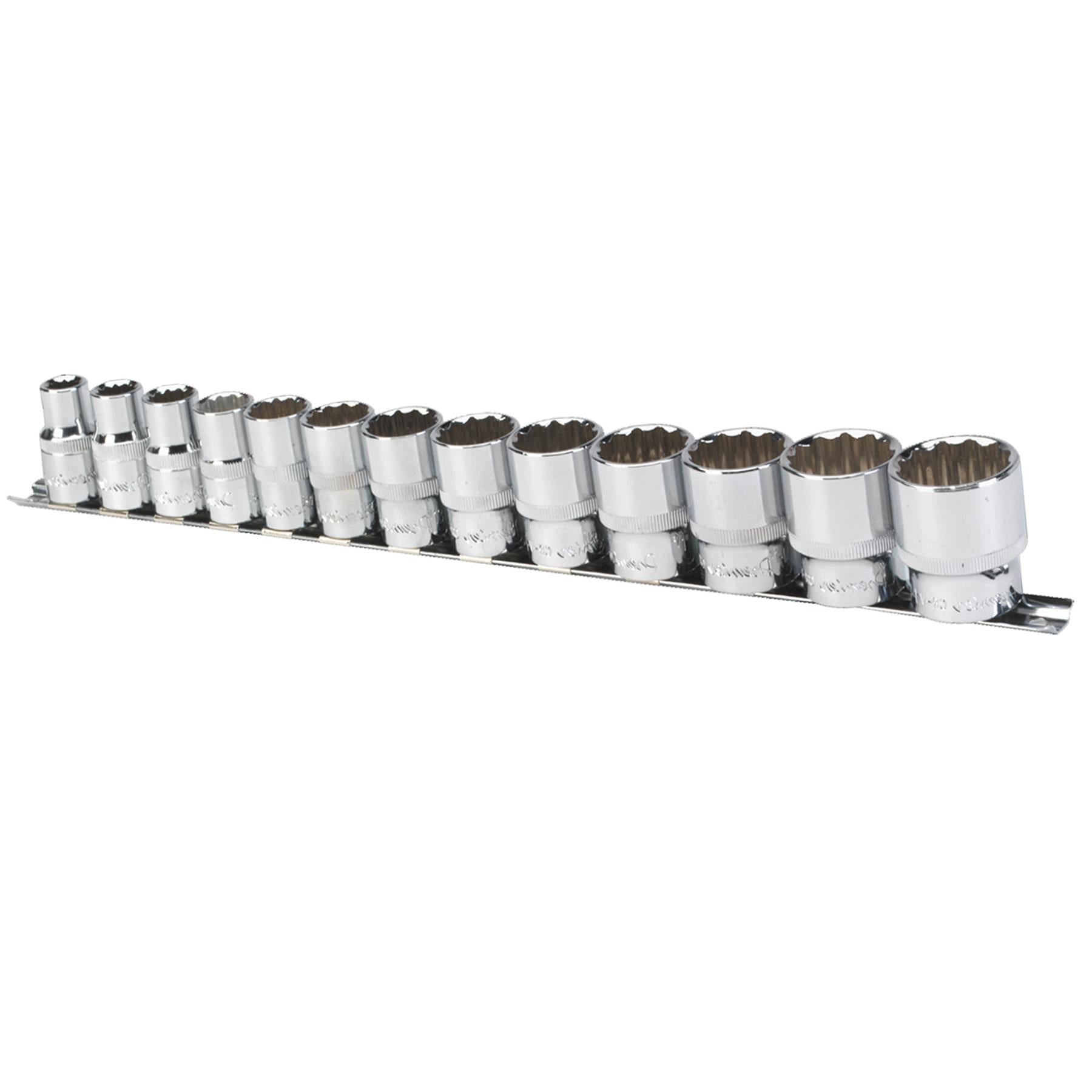 Sealey Socket Set 13pc 1/2"Sq Drive 12pt WallDrive Imperial