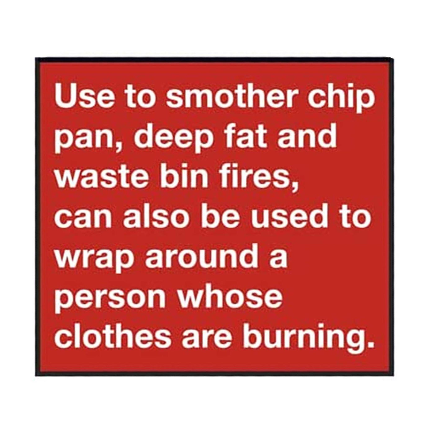 Sealey Safe Conditions Safety Sign - Fire Blanket - Self-Adhesive Vinyl - Pack of 10