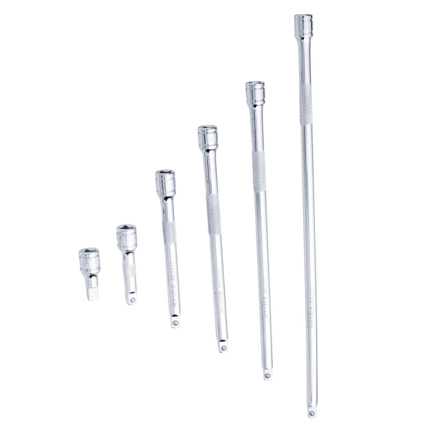BlueSpot 6pc 1/4" Drive Socket Extension Bar Set 32 50 100 150 200 275mm Long