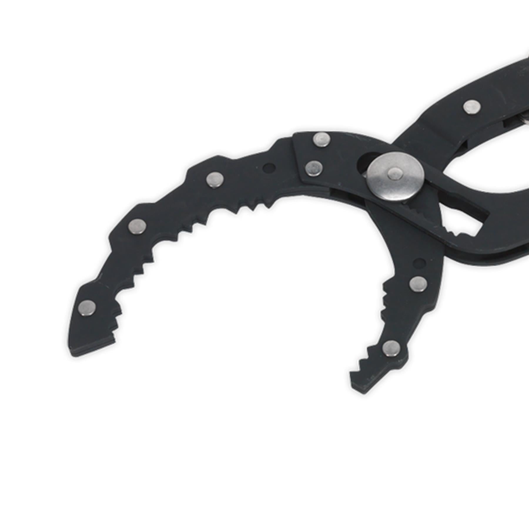 Sealey Oil Filter Pliers - Auto-Adjusting With Non-Slip Handles
