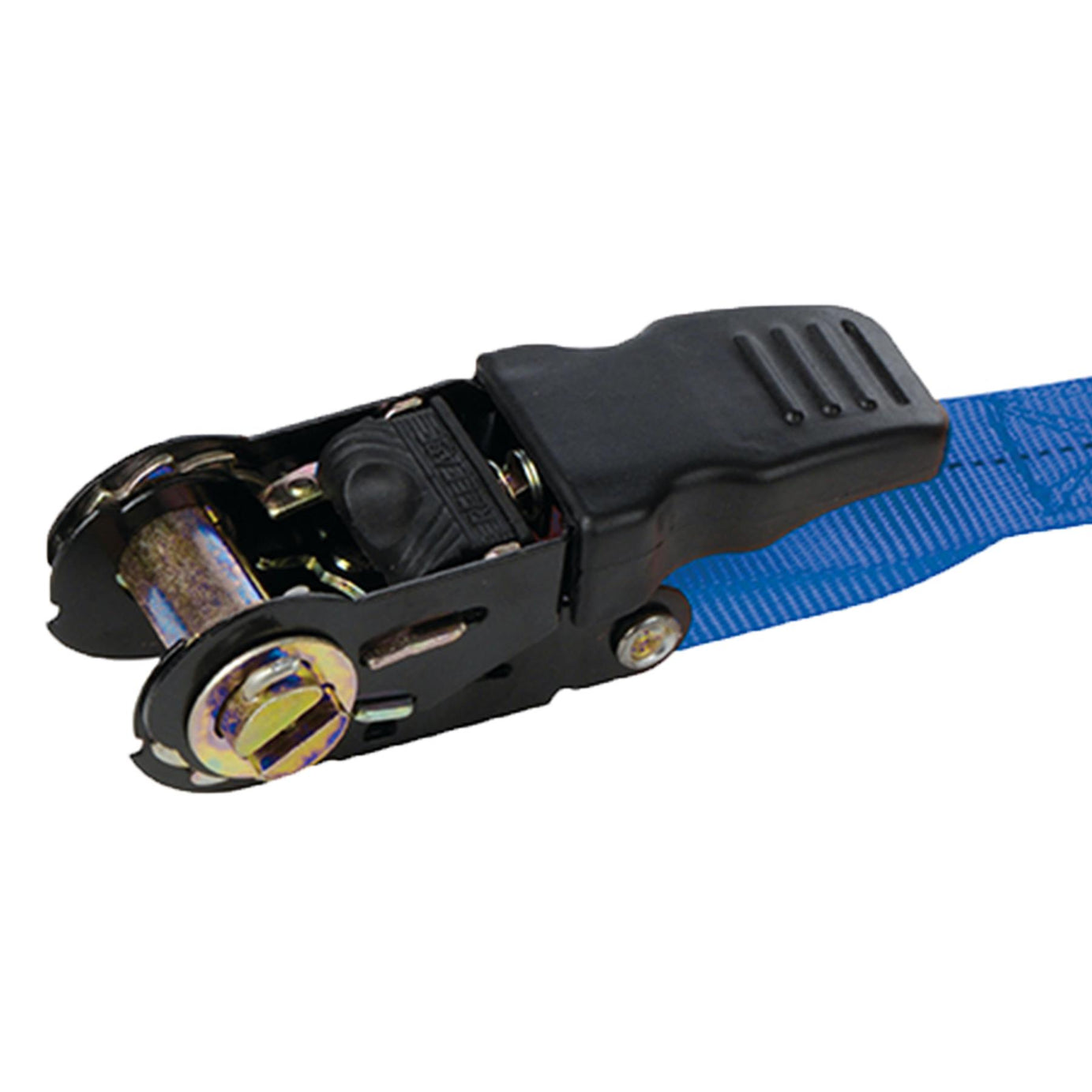 Rubber-Handled Ratchet Tie Down Strap S-Hook 4.5M X 25mm - Rated 250Kg