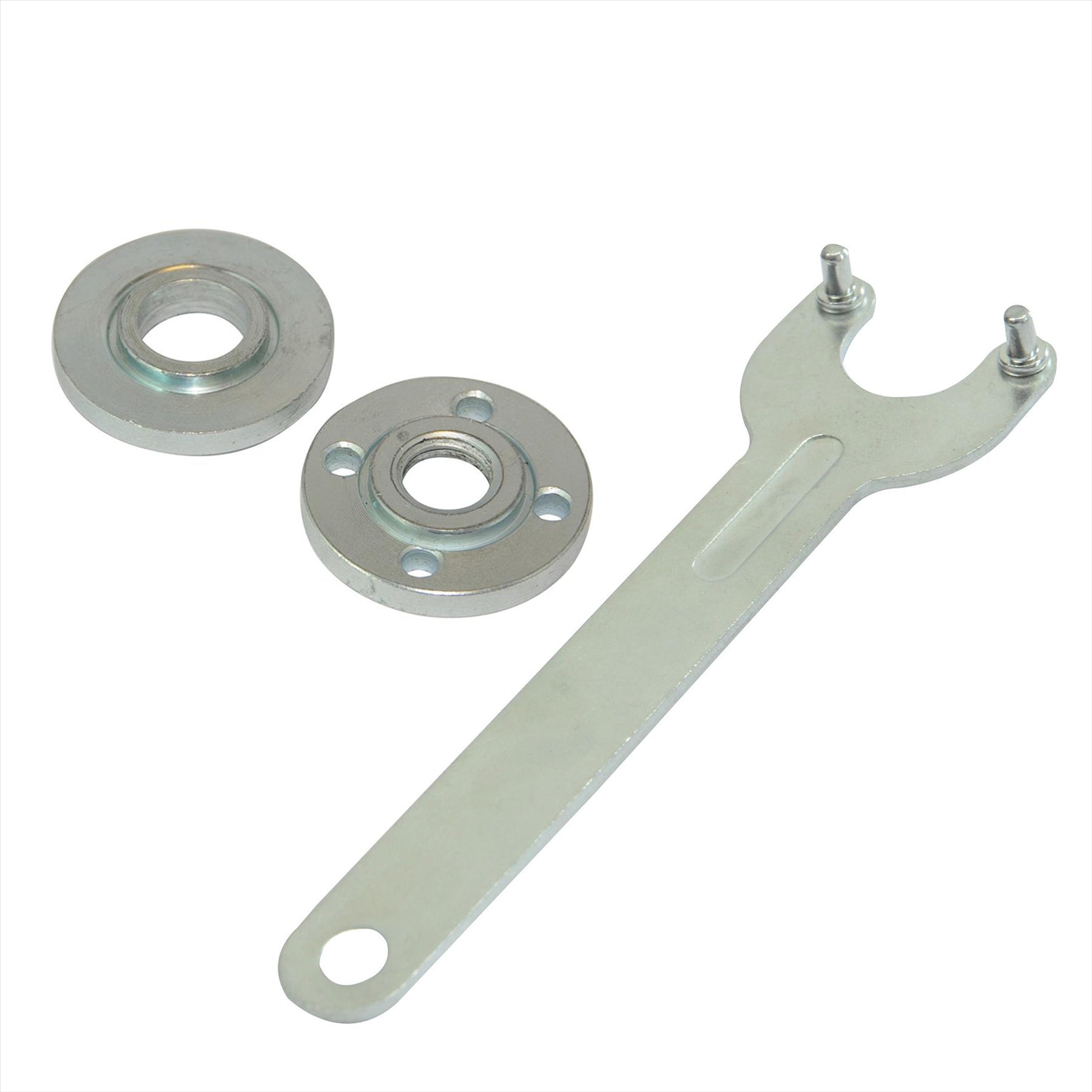 Pin Spanner Wrench, Angle Grinder Two Pin Key & Flange Set M14 Thread Replacement