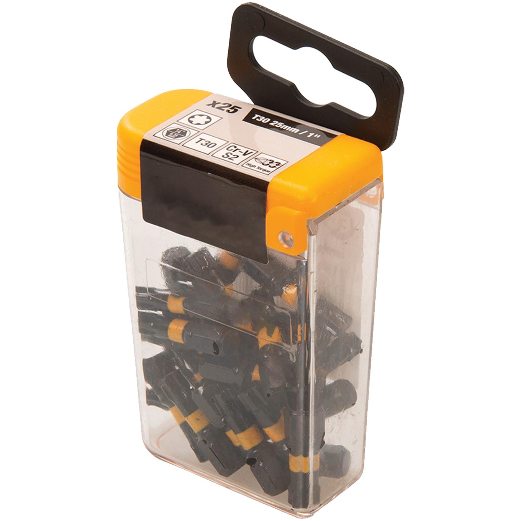Torx Screwdriver Impact Bit T30 High Torque Premium S2 Steel Drills Drivers 25pk