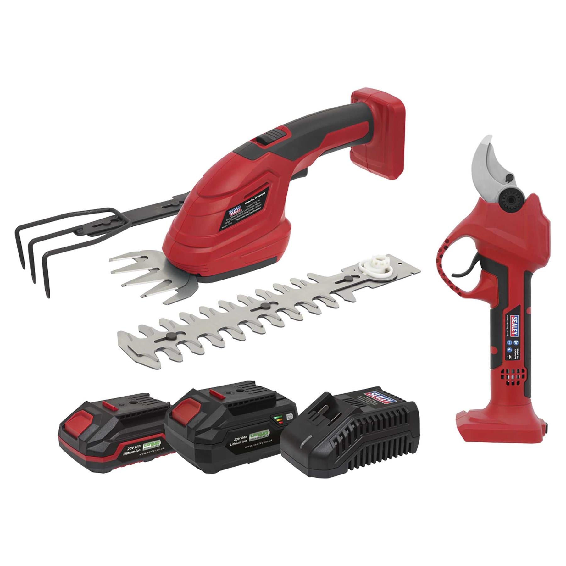 Sealey 2 x 20V SV20 Series Gardening/Pruning Cleaning Combo Kit