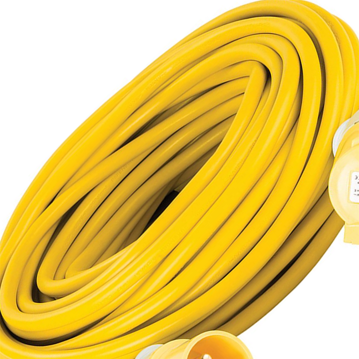 Defender Extension Lead Yellow 2.5mm2 16A 25m 110V