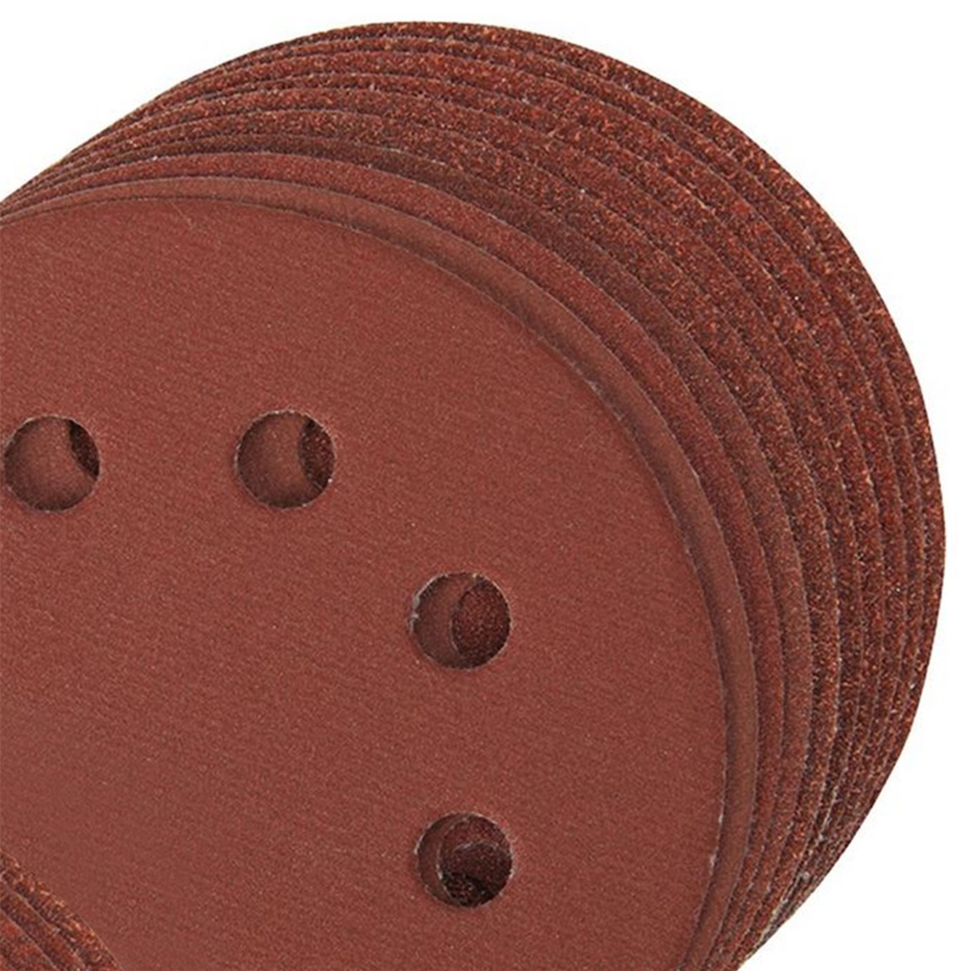 60 Pk Punched Sanding Discs 115mm Hook & Loop Aluminium Oxide Resin Bond