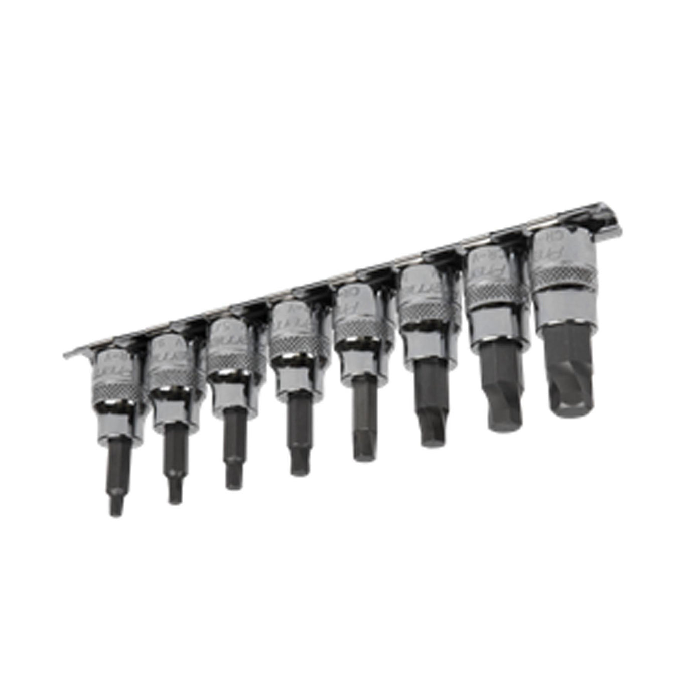 Sealey Hex Socket Bit Set Lock-On 8pc 3/8"Sq Drive Imperial