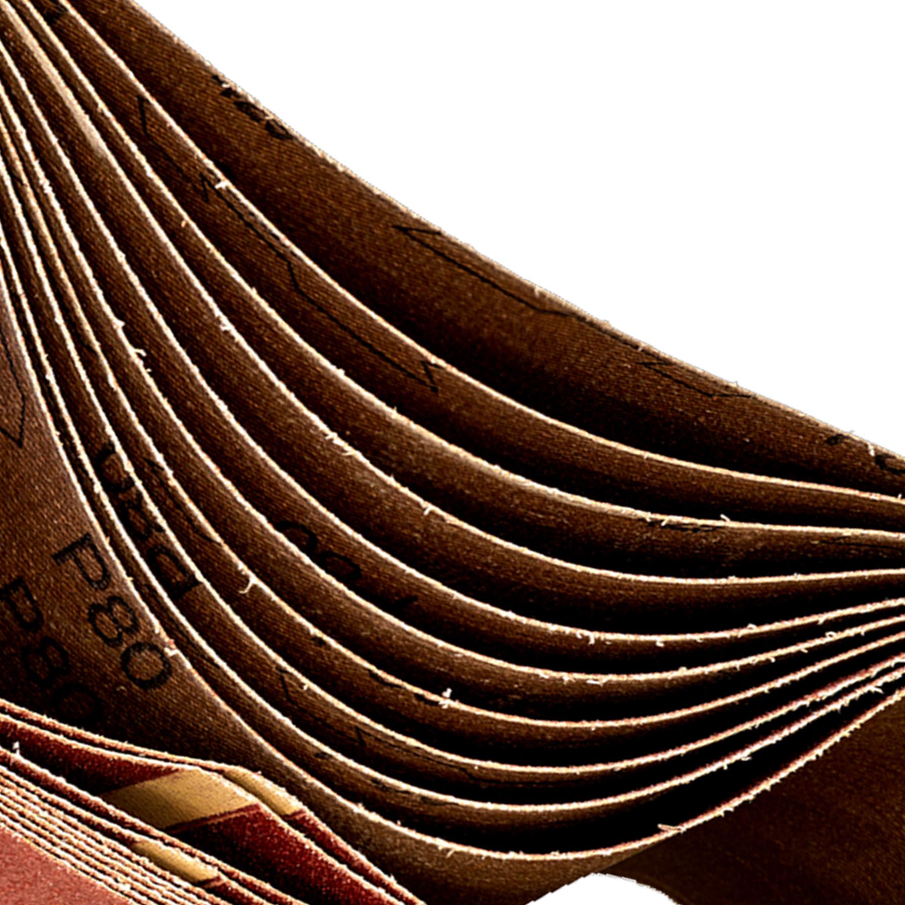 Sanding Belt 100 x 620mm 80Grit - Pack of 10.Aluminium oxide resin.Sealey