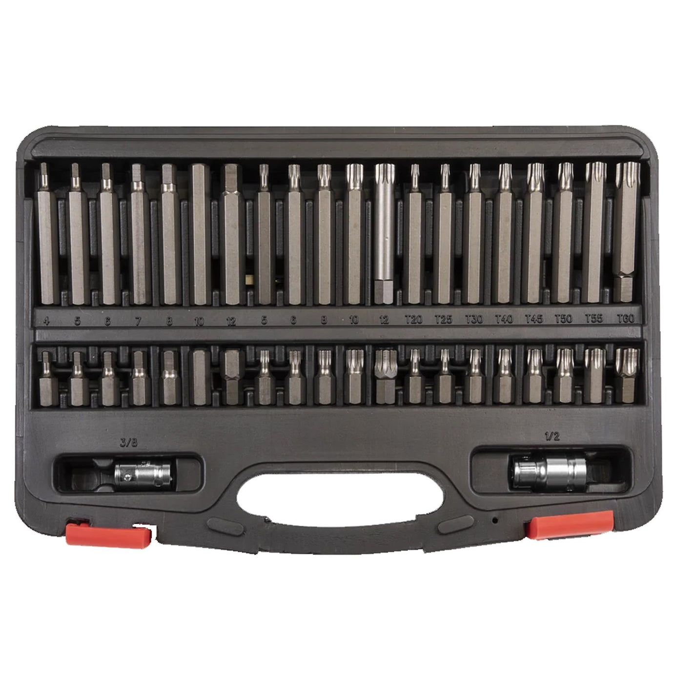 Sealey TRX-Star*/Hex/Spline Bit Set 42pc 3/8" & 1/2"Sq Drive