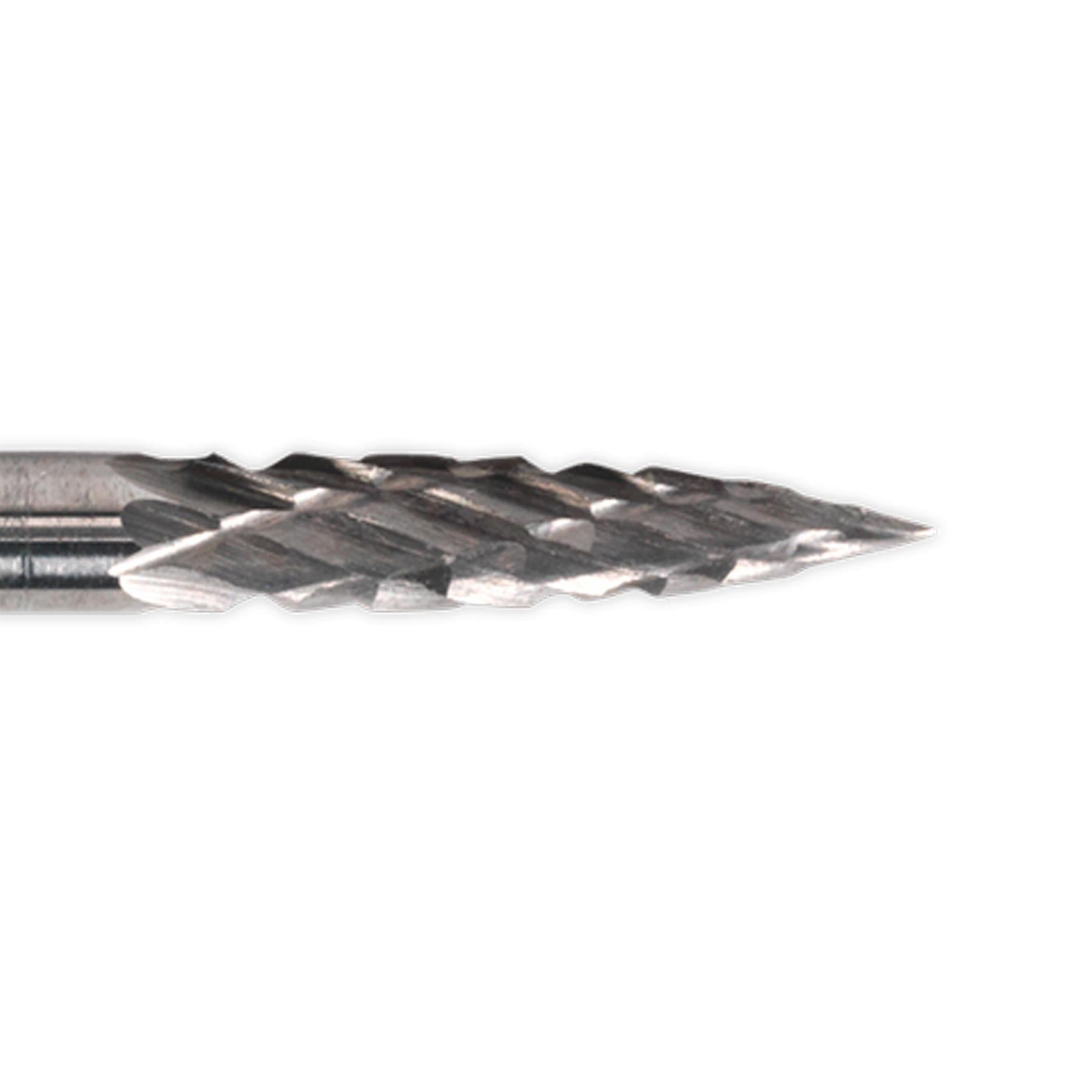 Sealey Micro Carbide Burr Pointed Tree 3mm Pack of 3