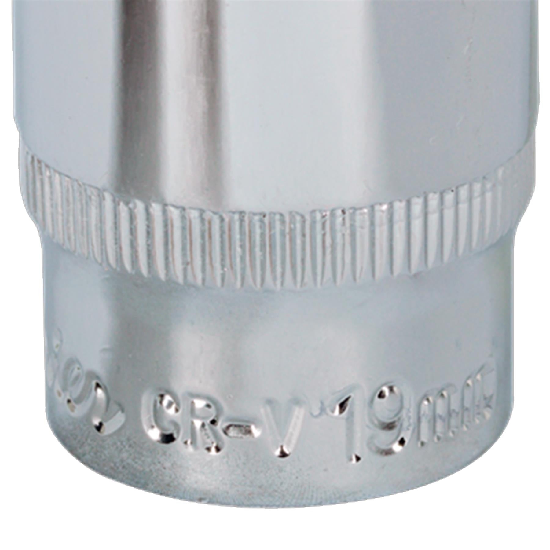 Sealey WallDrive Socket 19mm 3/8"Sq Drive Fully Polished