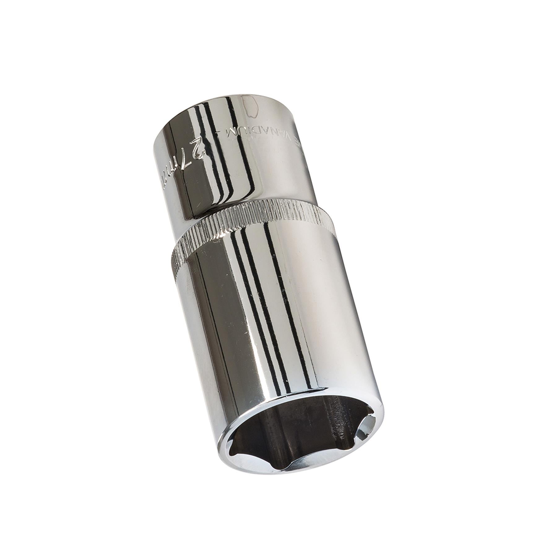 Quality Socket 1/2" Shallow Deep Drive Metric 27mm Long Hex Wrench