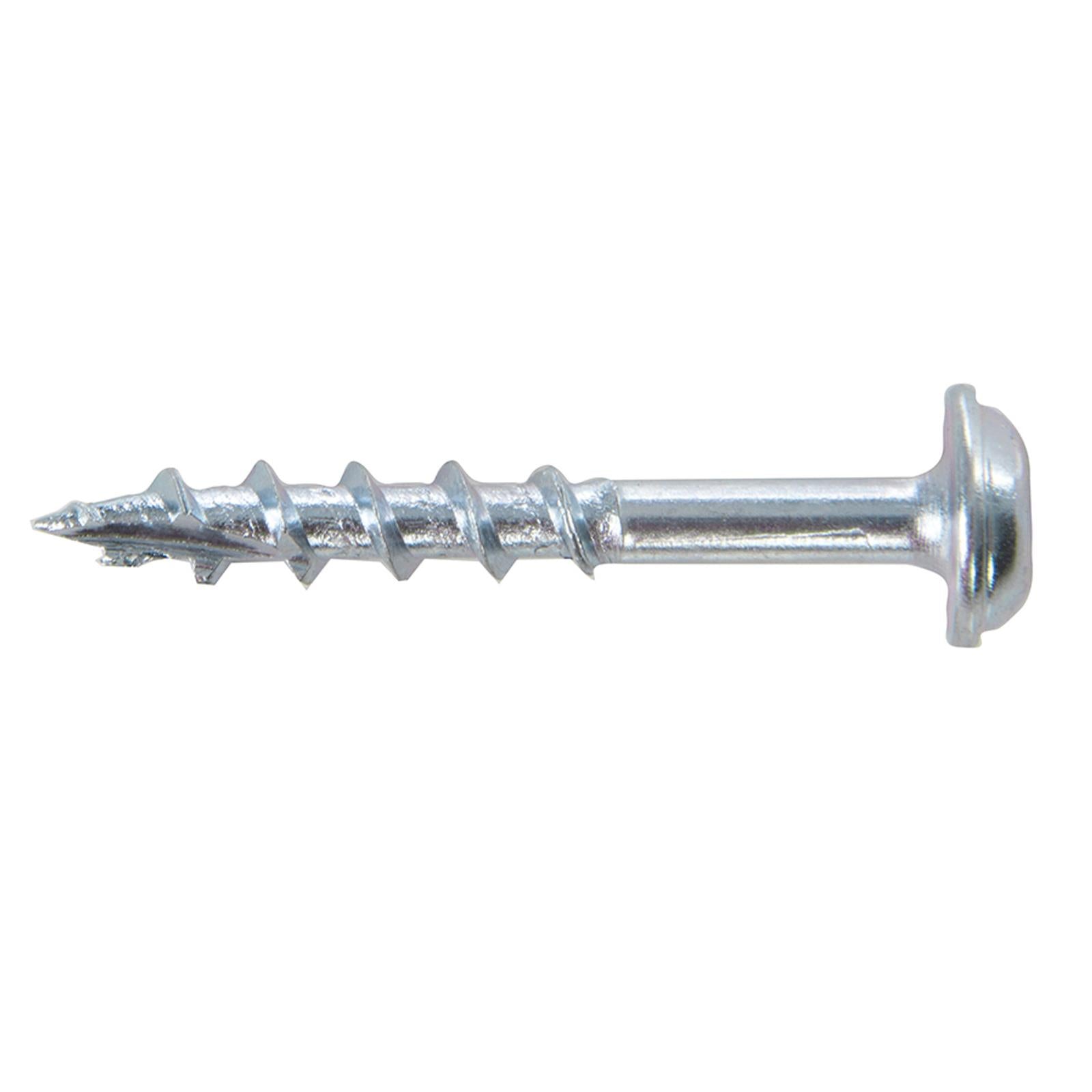 Zinc Pocket-Hole Screws Washer Head Coarse Thread Rust Resistant- 8x1-1/4" 250pk