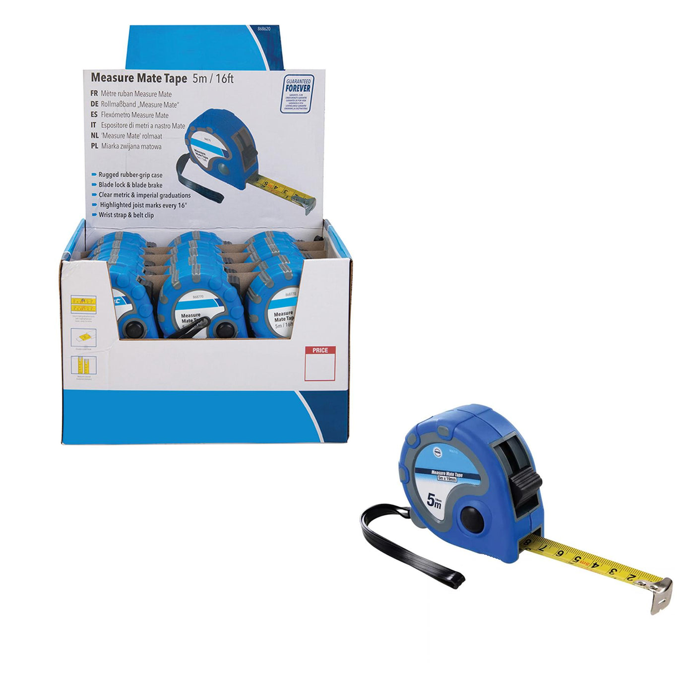 Tape Measure 5 Metre Box Of 30 Class Ii Metric Imperial 5M