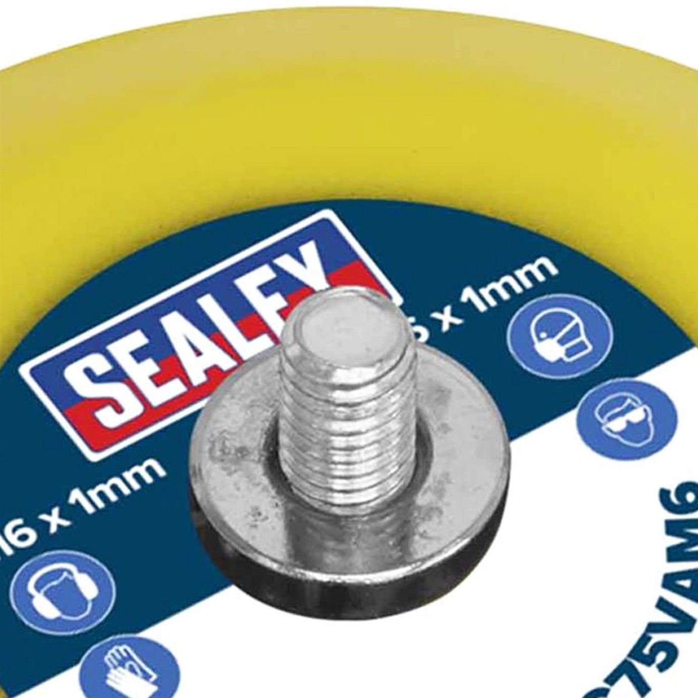Sealey Hook-and-Loop Backing Pad 71mm M6 x 1mm